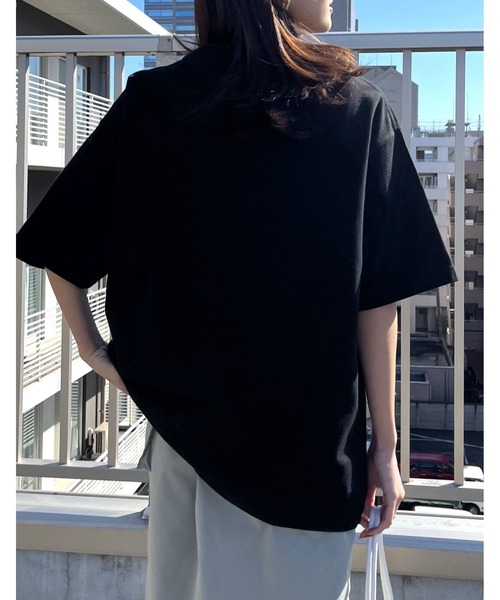 RGY(アールジーワイ)の「【RGY】SUNDAY MORNING ビッグシルエットTシャツ (CP)(Tシャツ/カットソー・レディース・ネイビー/ブラック/ホワイト・M/L)」の9枚目の写真