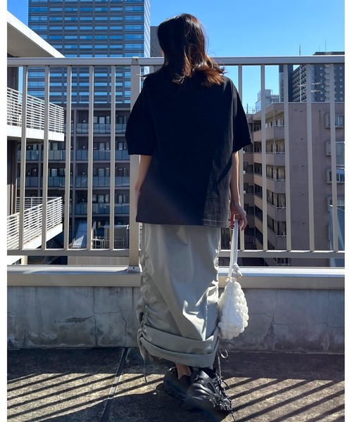 RGY(アールジーワイ)の「【RGY】SUNDAY MORNING ビッグシルエットTシャツ (CP)(Tシャツ/カットソー・レディース・ネイビー/ブラック/ホワイト・M/L)」の10枚目の写真