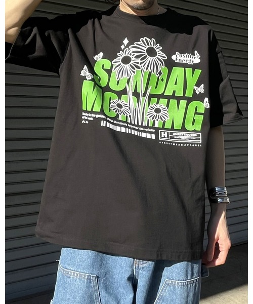 RGY(アールジーワイ)の「【RGY】SUNDAY MORNING ビッグシルエットTシャツ (CP)(Tシャツ/カットソー・レディース・ネイビー/ブラック/ホワイト・M/L)」の12枚目の写真