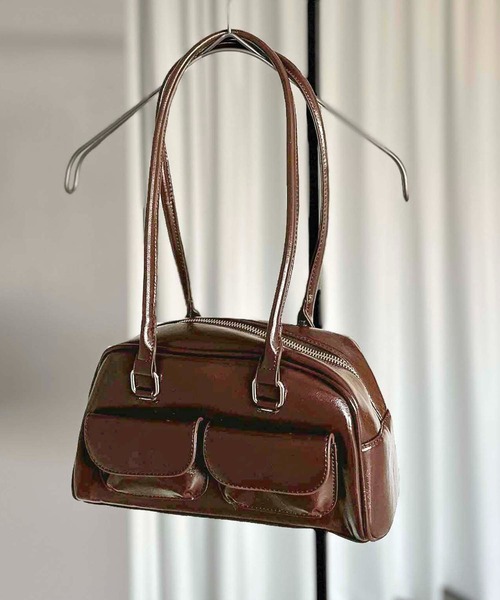 apres jour clair（アプレジュールクレア）の「【apres jour clair×ARIAZ】ポケット付きアンダーアームバッグ（ハンドバッグ・レディース・ブラック/ダークブラウン/ホワイト・FREE）」の7枚目の写真