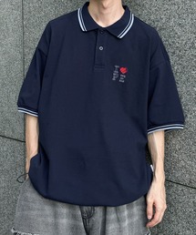 DRAWCODE I LOVE ポロシャツ