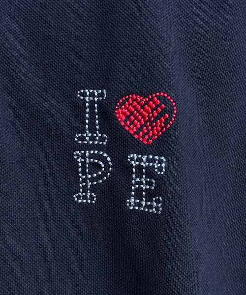 Perushu（ペルーシュ）の「DRAWCODE I LOVE ポロシャツ（ポロシャツ・メンズ・ネイビー/バーガンディー/ライトベージュ・MEDIUM/LARGE）」の14枚目の写真