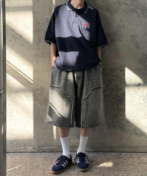 Perushu（ペルーシュ）の「DRAWCODE I LOVE ポロシャツ（ポロシャツ・メンズ・ネイビー/バーガンディー/ライトベージュ・MEDIUM/LARGE）」の6枚目の写真