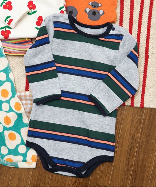 BREEZE（ブリーズ）の「総柄ボディオール マイファーストブリーズ（ロンパース・キッズ・その他2/その他3/オレンジ・70/80）」の3枚目の写真