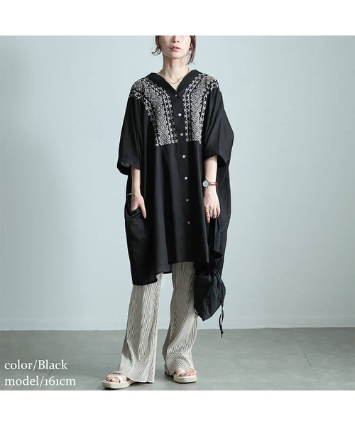 Tokuko 刺繍入り黒長袖チュニック サイズ9 羽織 楽天市場】チュニックワンピース 秋冬（レディースファッション