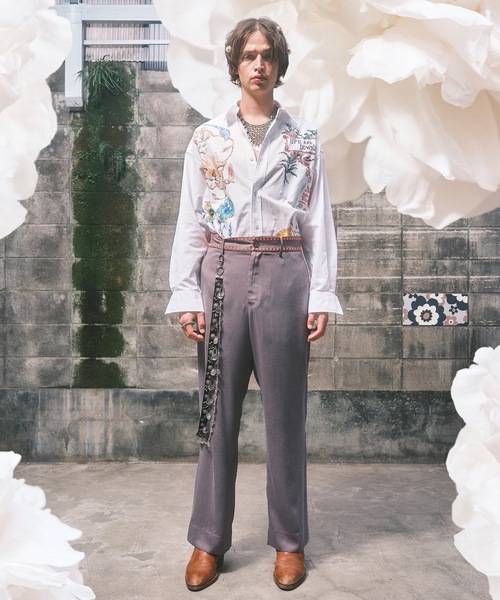 amok(アモク)の「HAND-PAINT SHIRT(シャツ/ブラウス・メンズ・ホワイト/ブルー・S/M/L)」の18枚目の写真