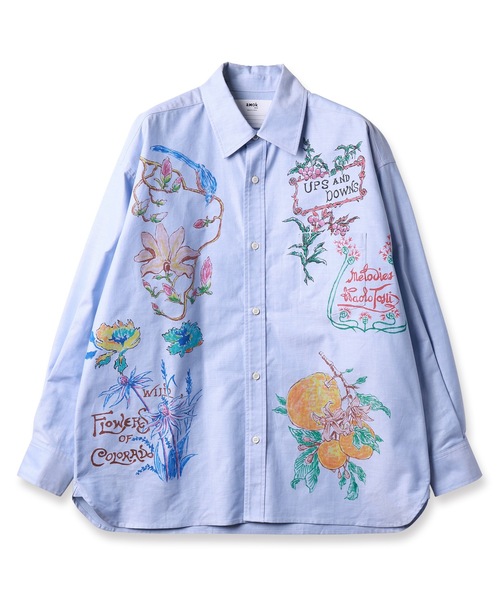 amok(アモク)の「HAND-PAINT SHIRT(シャツ/ブラウス・メンズ・ホワイト/ブルー・S/M/L)」の17枚目の写真
