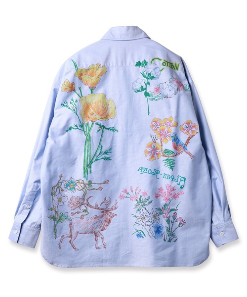 amok(アモク)の「HAND-PAINT SHIRT(シャツ/ブラウス・メンズ・ホワイト/ブルー・S/M/L)」の16枚目の写真