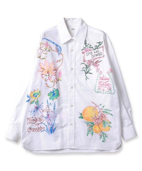 amok(アモク)の「HAND-PAINT SHIRT(シャツ/ブラウス・メンズ・ホワイト/ブルー・S/M/L)」の15枚目の写真