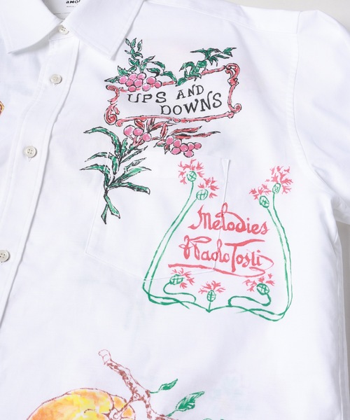 amok(アモク)の「HAND-PAINT SHIRT(シャツ/ブラウス・メンズ・ホワイト/ブルー・S/M/L)」の12枚目の写真