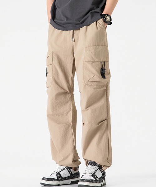 aimoha(アイモハ)の「aimoha outdoor ユニセックス ウエスト紐付き ロングパンツ(その他パンツ・メンズ・ブラック/カーキ/ベージュ・MEDIUM/LARGE/X-LARGE)」の1枚目の写真