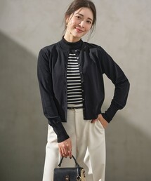 クルーネックモダンカーディガン