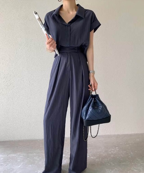 セール】シャツ＆タックパンツ セットアップ（セットアップ