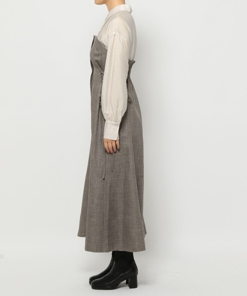 ドッキングレースアップワンピ 148919（ワンピース）｜mysty woman