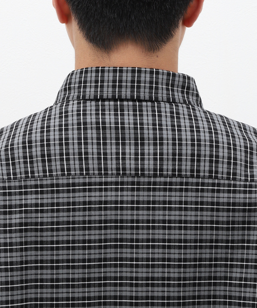 JOURNAL STANDARD（ジャーナルスタンダード）の「オックスフォード チェック ボックスシャツ（シャツ/ブラウス・メンズ・ネイビー/ブラック系その他/チョコ・MEDIUM/LARGE）」の9枚目の写真