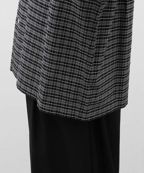 JOURNAL STANDARD（ジャーナルスタンダード）の「オックスフォード チェック ボックスシャツ（シャツ/ブラウス・メンズ・ネイビー/ブラック系その他/チョコ・MEDIUM/LARGE）」の14枚目の写真