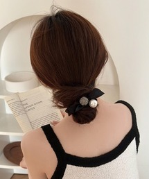 【resonance】パール モチーフ リボンシュシュ