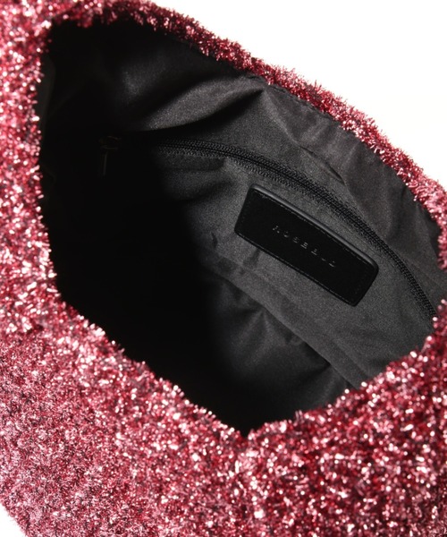 ROSE BUD（ローズバッド）の「ラメニットバッグ（ハンドバッグ・レディース・シルバー/ピンク・FREE）」の20枚目の写真