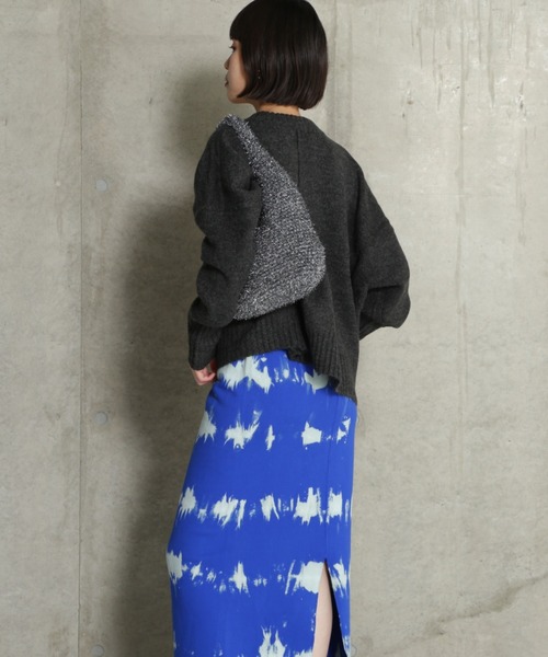 ROSE BUD（ローズバッド）の「ラメニットバッグ（ハンドバッグ・レディース・シルバー/ピンク・FREE）」の13枚目の写真