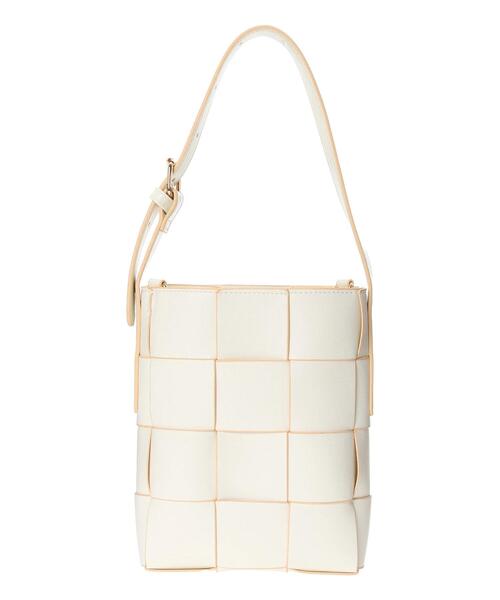 Lugnoncure（ルノンキュール）の「イントレチャート2WAYバッグ（ハンドバッグ・レディース・ブラック/シルバー/オフホワイト・F）」の12枚目の写真