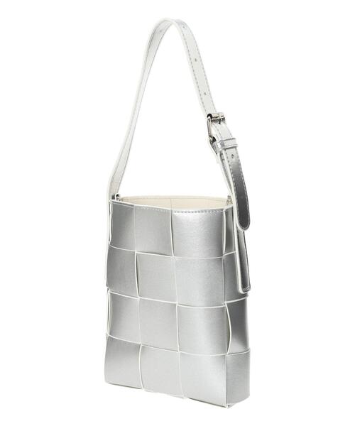 Lugnoncure（ルノンキュール）の「イントレチャート2WAYバッグ（ハンドバッグ・レディース・ブラック/シルバー/オフホワイト・F）」の13枚目の写真
