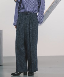 MAISON SPECIAL(]XyV)́sUNISEXtyItalian Dead Stock FabriczThree-tuck Wide Pants/X[^bNChpc yMAISON SPECIAL/]XyVz(XbNX)