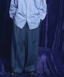 《UNISEX》【Italian Dead Stock Fabric】Three-tuck Wide Pants/スリータックワイドパンツ 【MAISON SPECIAL/メゾンスペシャル】