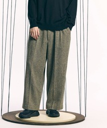 《UNISEX》【Italian Dead Stock Fabric】Three-tuck Wide Pants/スリータックワイドパンツ 【MAISON SPECIAL/メゾンスペシャル】