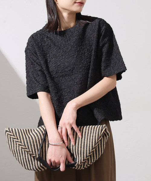 新品未使用JOURNAL STANDARD シャーリングハーフスリーブTシャツ JOURNAL STANDARD tシャツ 「WEB限定追加」シャーリングハーフ