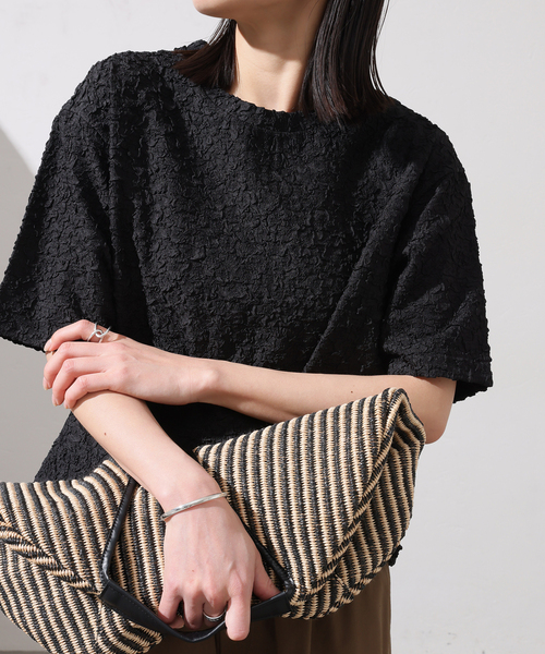 JOURNAL STANDARD - 新品♡ ジャーナルスタンダード♡【DONNI / ドニー】サーマルロングスリーブ WEB限定追加4》シャーリングハーフスリーブTシャツ（Tシャツ