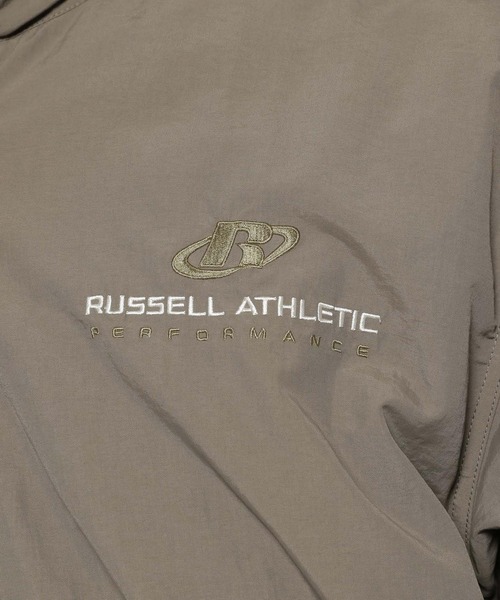 Russell Athletic（ラッセルアスレティック）の「【Russell Athletic】ナイロントレーニングジャケット（ナイロンジャケット・メンズ・カーキ/ブラック/グレー・LARGE）」の7枚目の写真