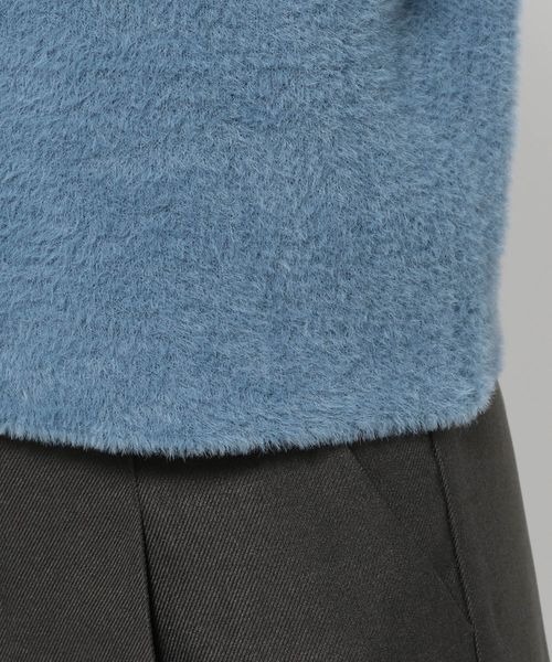 mysty woman（ミスティウーマン）の「ソフトフェザーボートネックプルオーバー　200953（ニット/セーター・レディース・オフホワイト/ブルー/ブラック・FREE）」の16枚目の写真