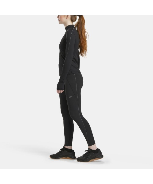 Reebok(リーボック)の「OV ラックス-ファイア+ タイツ / OV LUX HR RBK-FIRE+ TIGHT(レギンス/スパッツ・レディース・ブラック・LARGE/MEDIUM/SMALL/X-LARGE/X-SMALL)」の3枚目の写真