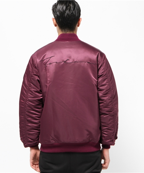 SARCASTIC（サキャスティック）の「【SARCASTIC】MA-1TYPE JACKET（ブルゾン・メンズ・バーガンディー・LARGE）」の4枚目の写真