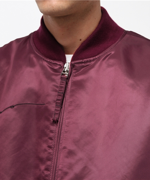 SARCASTIC（サキャスティック）の「【SARCASTIC】MA-1TYPE JACKET（ブルゾン・メンズ・バーガンディー・LARGE）」の6枚目の写真
