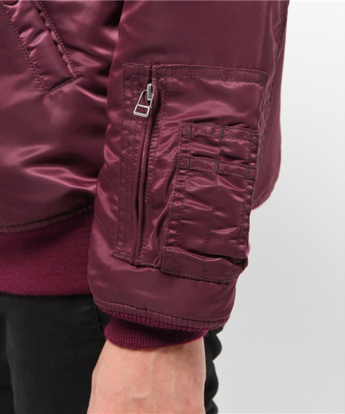 SARCASTIC（サキャスティック）の「【SARCASTIC】MA-1TYPE JACKET（ブルゾン・メンズ・バーガンディー・LARGE）」の7枚目の写真