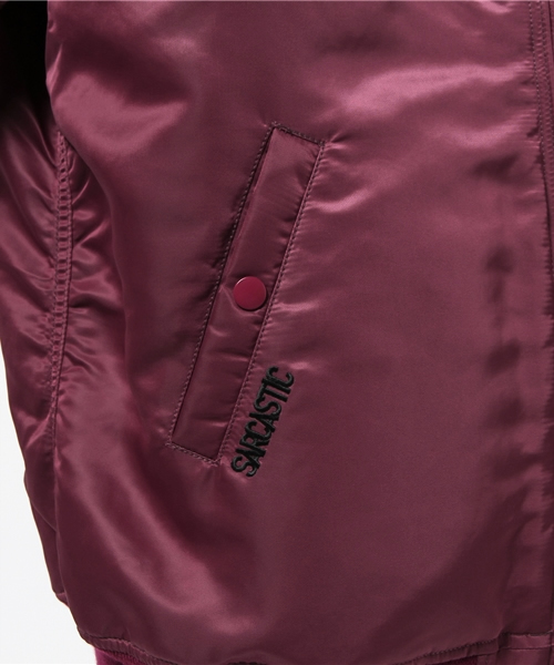 SARCASTIC（サキャスティック）の「【SARCASTIC】MA-1TYPE JACKET（ブルゾン・メンズ・バーガンディー・LARGE）」の13枚目の写真