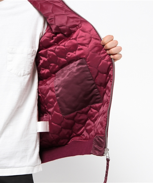 SARCASTIC（サキャスティック）の「【SARCASTIC】MA-1TYPE JACKET（ブルゾン・メンズ・バーガンディー・LARGE）」の8枚目の写真