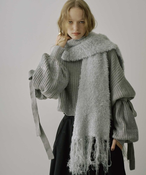 ANN DEMEULEMEESTER ニットマフラー ANN DEMEULEMEESTER ニットマフラー