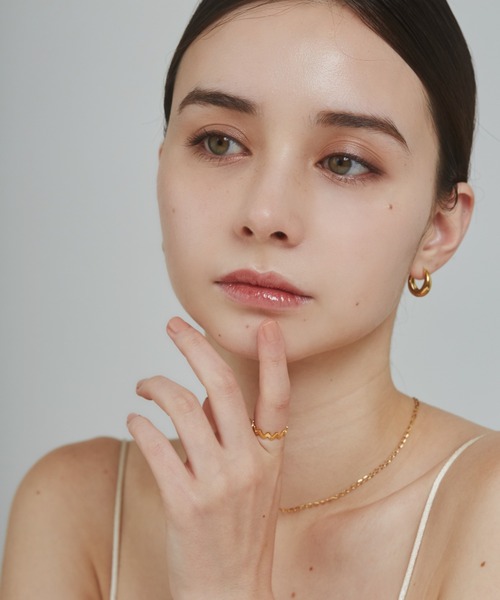 ciite' surgical stainless(シーテサージカルステンレス)の「【 金属アレルギー対応 】 ニュアンスリング サージカルステンレス(リング・レディース・ゴールド/シルバー・13号/11号/9号)」の15枚目の写真
