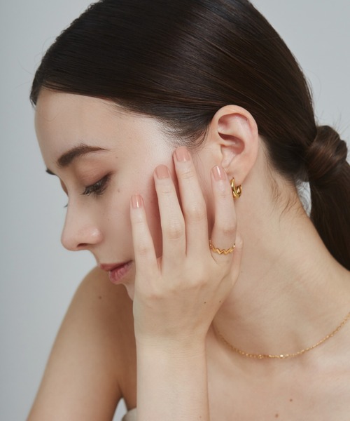 ciite' surgical stainless(シーテサージカルステンレス)の「【 金属アレルギー対応 】 ニュアンスリング サージカルステンレス(リング・レディース・ゴールド/シルバー・13号/11号/9号)」の17枚目の写真