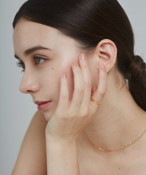 ciite' surgical stainless(シーテサージカルステンレス)の「【 金属アレルギー対応 】 ニュアンスリング サージカルステンレス(リング・レディース・ゴールド/シルバー・13号/11号/9号)」の18枚目の写真