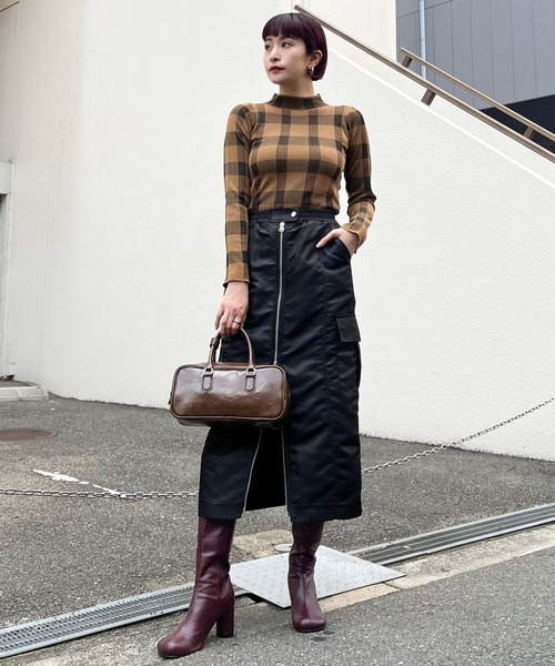 【セール】【Narcissus】ナイロンジップスカート（スカート）｜Narcissus（ナルシス）