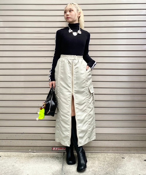 【セール】【Narcissus】ナイロンジップスカート（スカート）｜Narcissus（ナルシス）