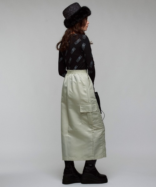 【セール】【Narcissus】ナイロンジップスカート（スカート）｜Narcissus（ナルシス）