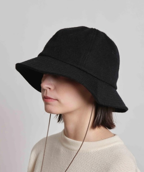 Nine Tailor（ナインテイラー）の「【Nine Tailor】 Shaggy Sown Hat（ハット・メンズ・ブラック・FREE）」の2枚目の写真