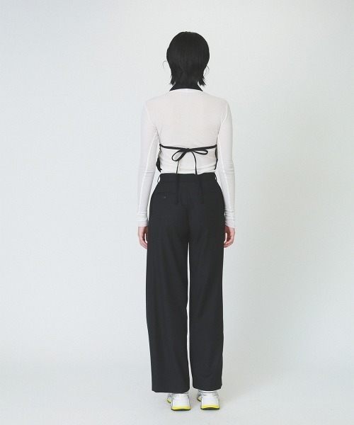 soduk（スドーク）の「big tack trousers（その他パンツ・レディース・ブラック/ベージュ・SMALL/MEDIUM）」の7枚目の写真