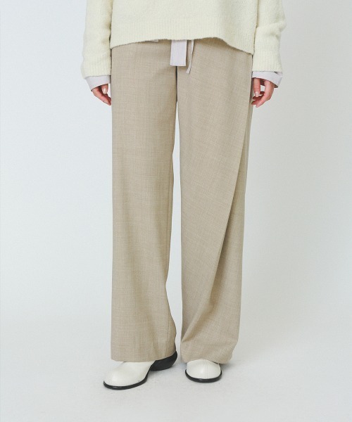 soduk（スドーク）の「big tack trousers（その他パンツ・レディース・ブラック/ベージュ・SMALL/MEDIUM）」の13枚目の写真