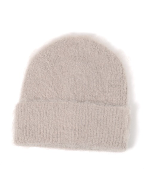 GLOBAL WORK（グローバルワーク）の「モヘア風ニットワッチ/145979（ニットキャップ/ビーニー・レディース・グレー/ベージュ/ブラック・FREE）」の3枚目の写真