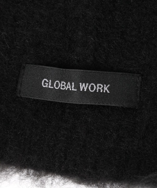 GLOBAL WORK（グローバルワーク）の「モヘア風ニットワッチ/145979（ニットキャップ/ビーニー・レディース・グレー/ベージュ/ブラック・FREE）」の8枚目の写真